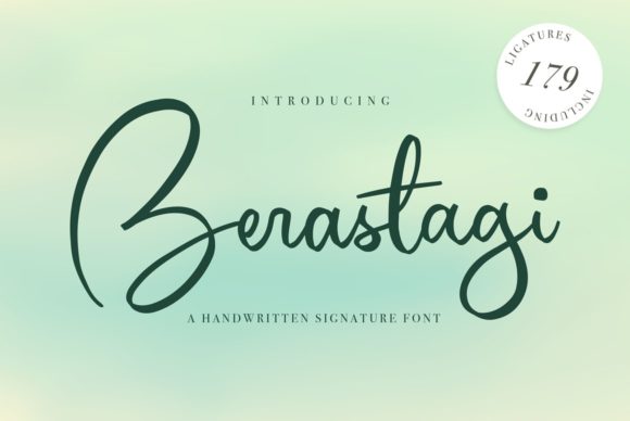 Berastagi: A Delicate Handwritten Font for Makers
