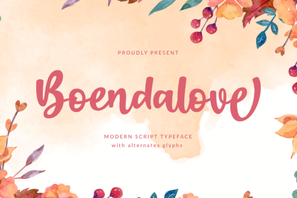 Boendalove: A Premium Script Font for Modern Web Design