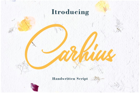 Carhius: An Elegant Handwritten Font for Editorial Design