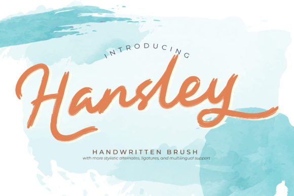 Hansley: A Trendy Handwritten Font for Web Design