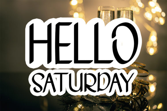 Hello Saturday: A Handwritten Font for Web Design