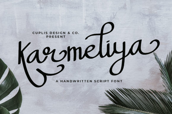 Karmeliya: A Handwritten Script Font for Campaigns