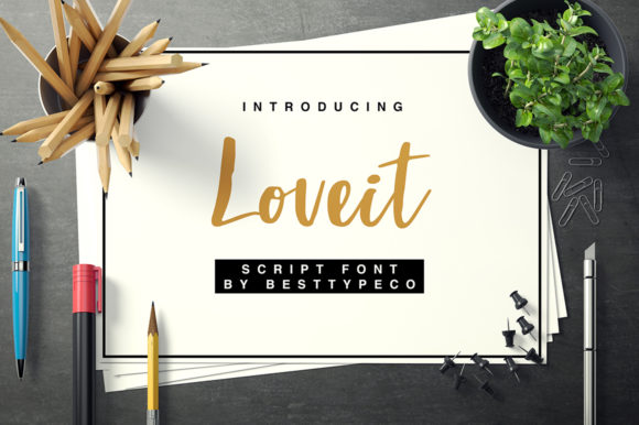 Loveit: A Fresh Handwritten Font for Summer Branding