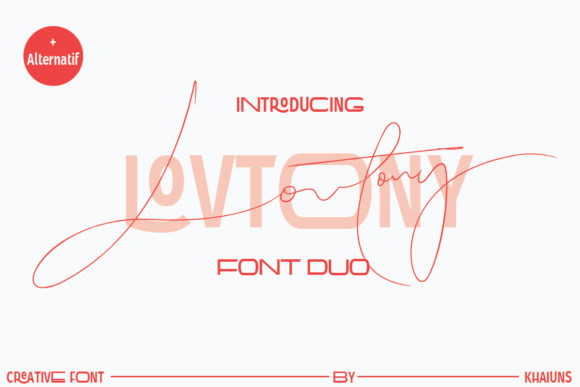 Lovtony: A Unique Duo Font for Modern Campaigns