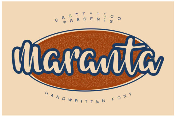 Maranta: A Bold Handwritten Font for Editorial Design