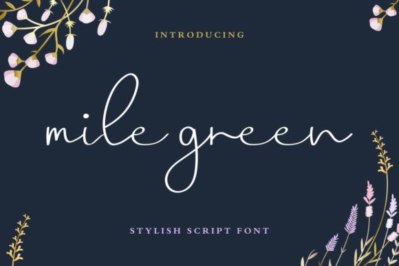 Mile Green: A Delicate Handwritten Font for Web Design