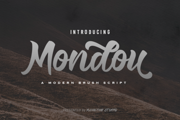 Mondou: A Handwritten Font for Editorial Elegance