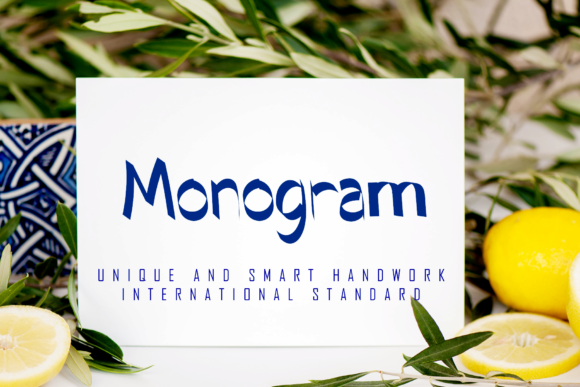 Monogram: A Natural Handwritten Font for Elegant Branding