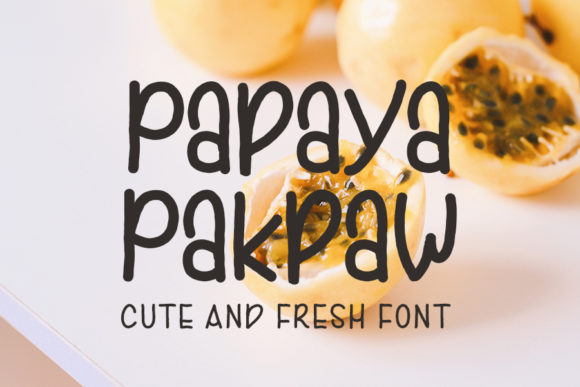 Papaya Pakpaw: A Fresh Handwritten Font for Makers