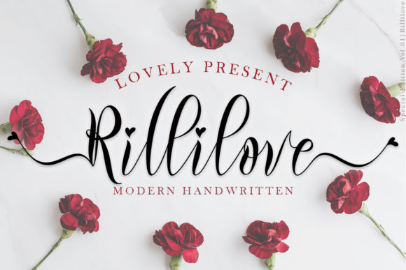 Rillilove: A Romantic Handwritten Font for Makers