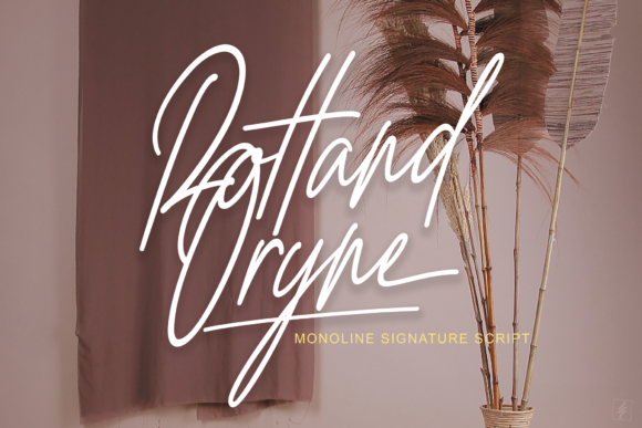 Rottand Oryne: A Signature Script Font for Branding