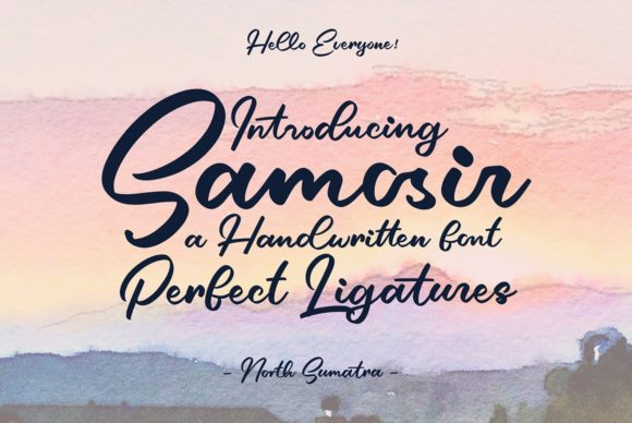 Samosir: A Handwritten Font for Polished Brand Identity