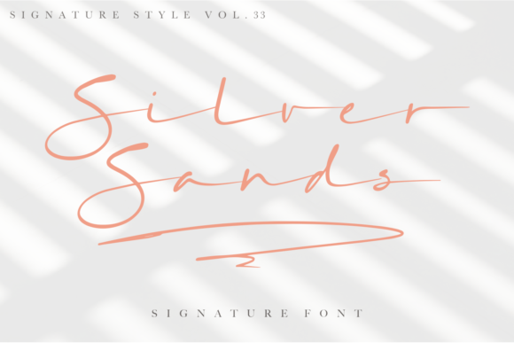 Silver Sands: A Handwritten Font for Editorial Elegance