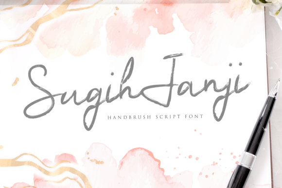 Sugih Janji: A Handwritten Font for Elegant Editorial Design