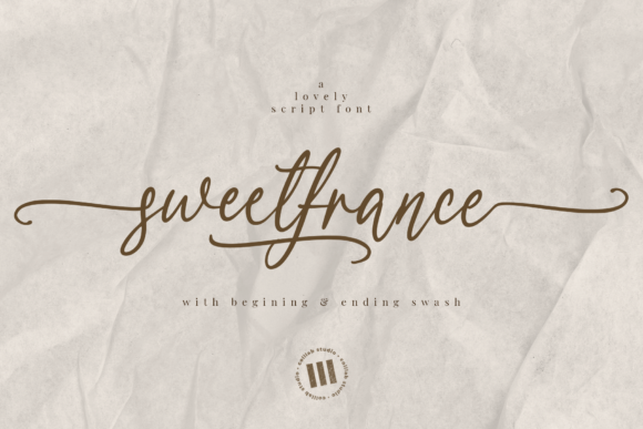 Sweetfrance: A Sweet Script Font for Makers