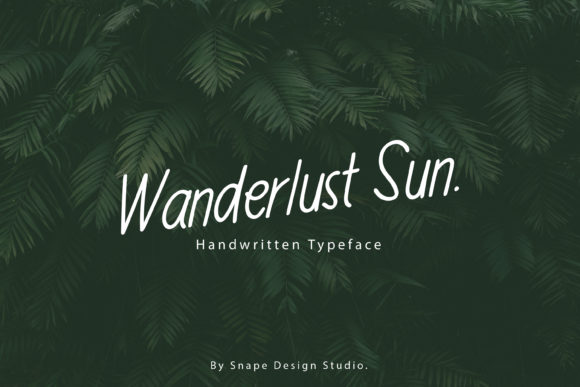 Wanderlust Sun: A Handwritten Font for Creative Branding