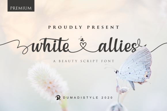 White Allies: A Romantic Script Font for Web Design